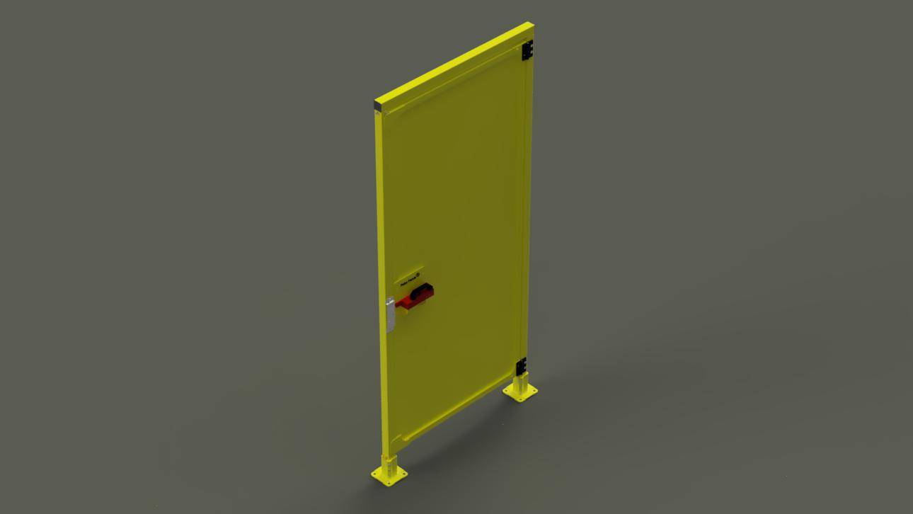 Yellow Gates With Solid Steel (16 Ga.)